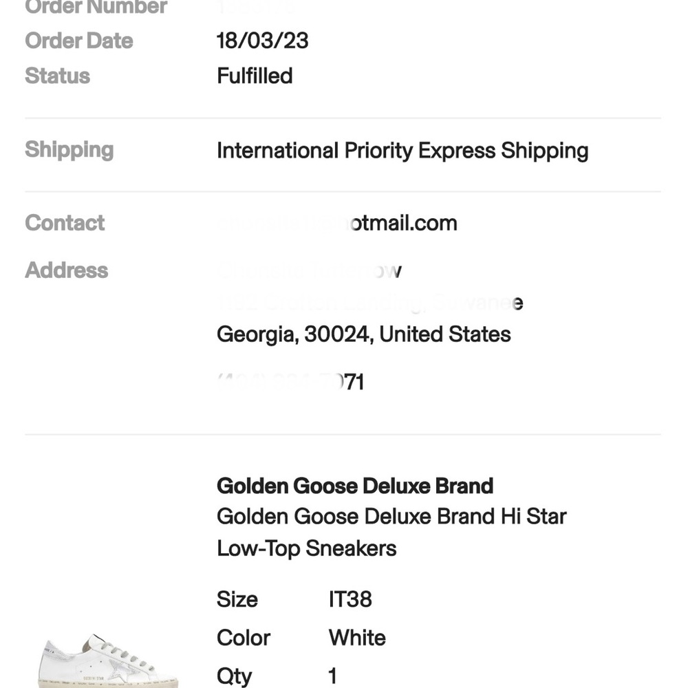 Golden Goose High Star sneaker in white and silver - Picture 16 of 16